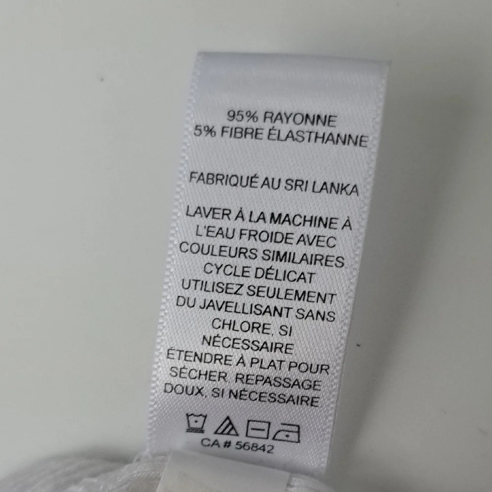 Express White Ribbed Top - Picture 7 of 8